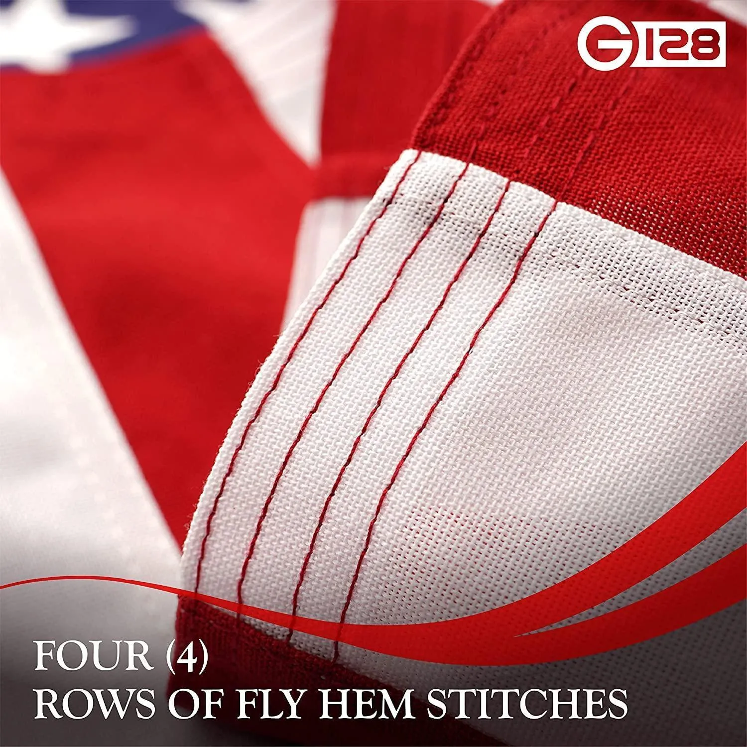 3x5 Ft American Flag Deluxe Tear Proof Super Tough Spun Polyester Sewn Stripes