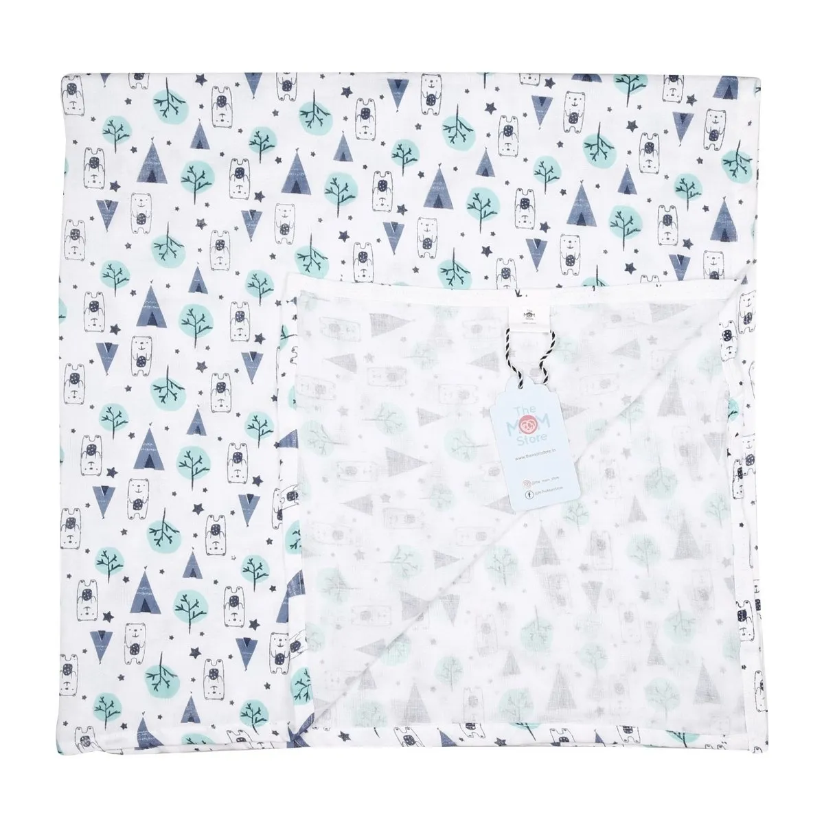 Baby Swaddle Wrap- Blue Forest