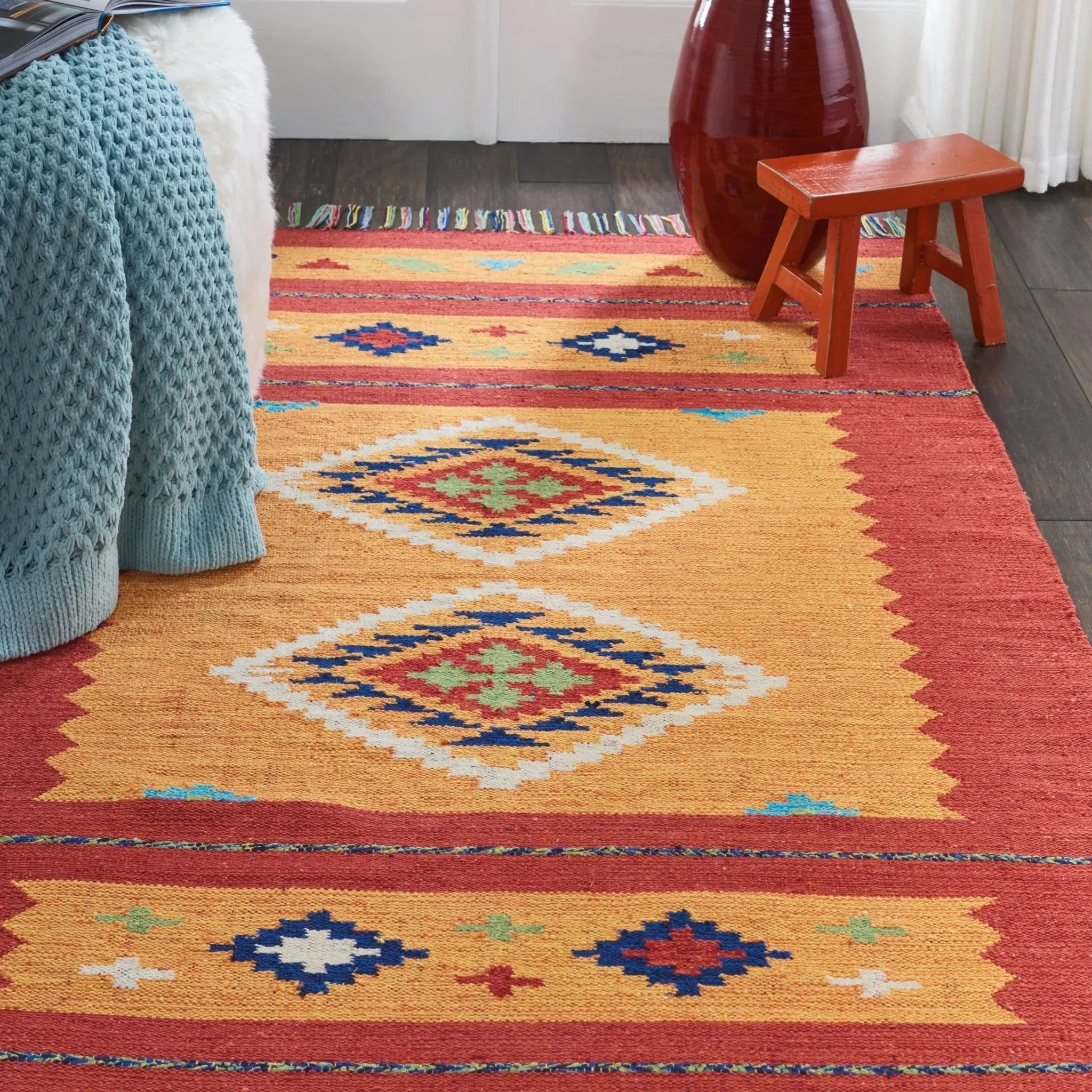 Baja BAJ02 Yellow/Red Rug