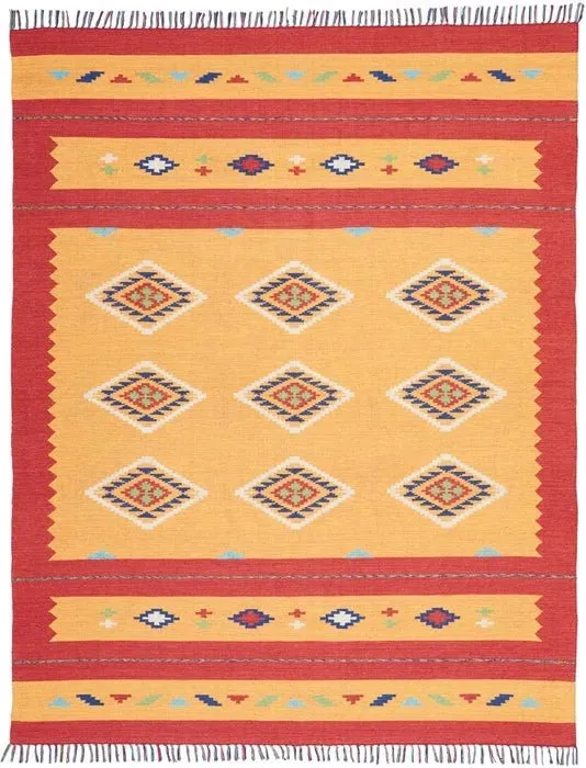 Baja BAJ02 Yellow/Red Rug