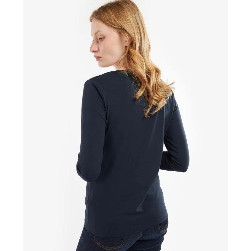 Barbour Hedley Ladies Long Sleeve Tee - Navy