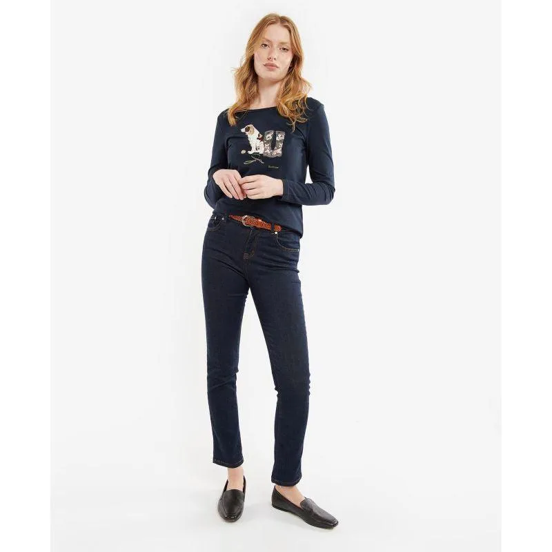 Barbour Hedley Ladies Long Sleeve Tee - Navy