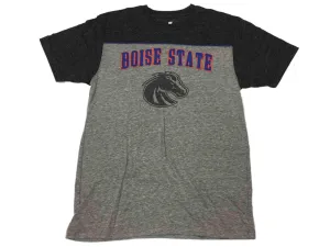 Boise State Broncos Colosseum Two-Tone Gray Tri-Blend SS Crew T-Shirt (L)