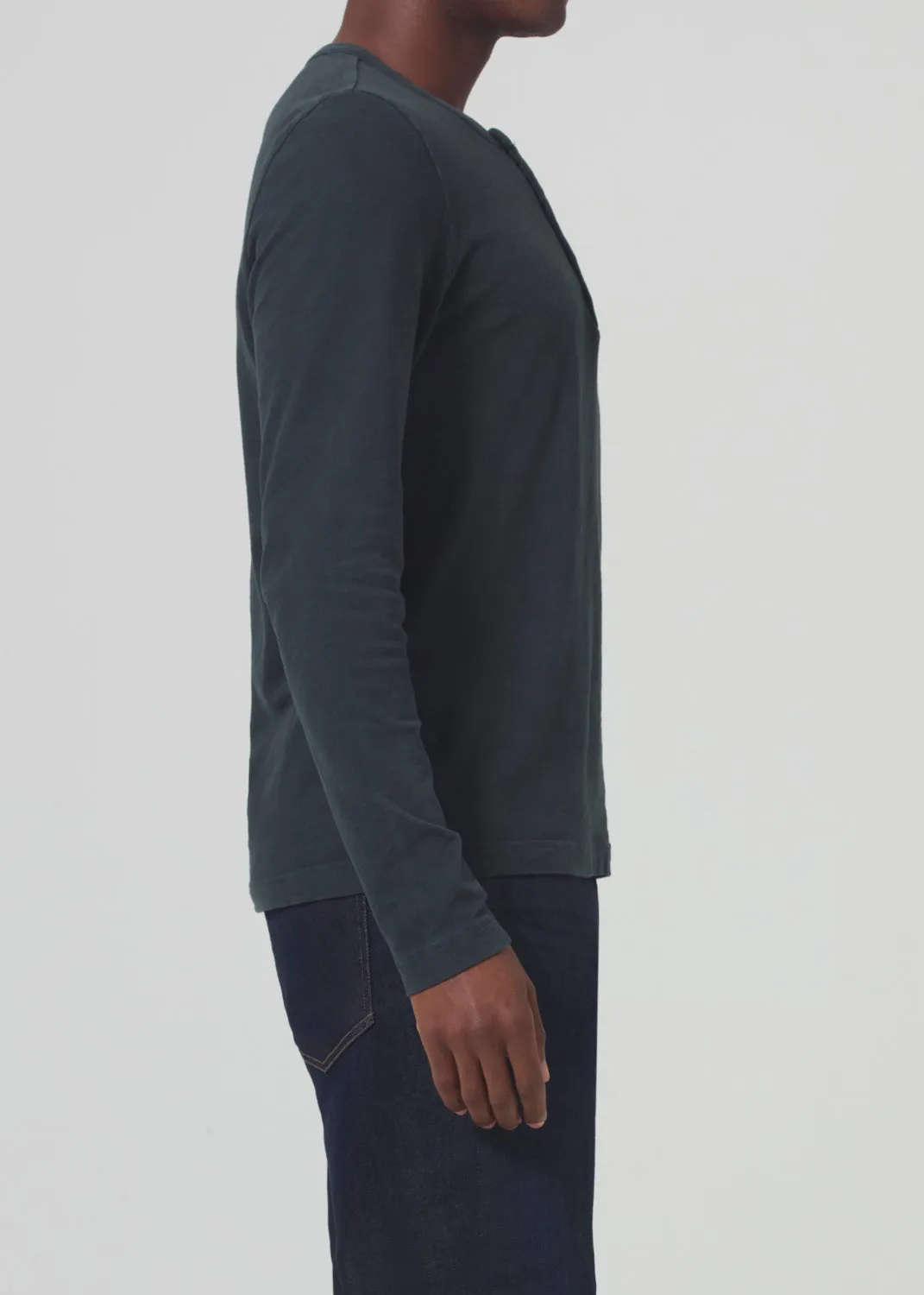 Classic Henley in Charred Cedar