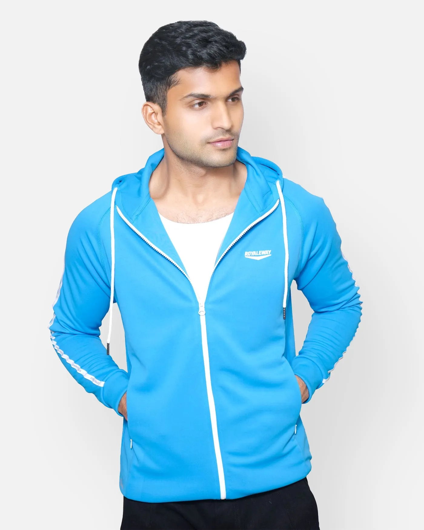 CrossFIT Hoodie Jacket Apparel Raglan T Blue Men RWM0008