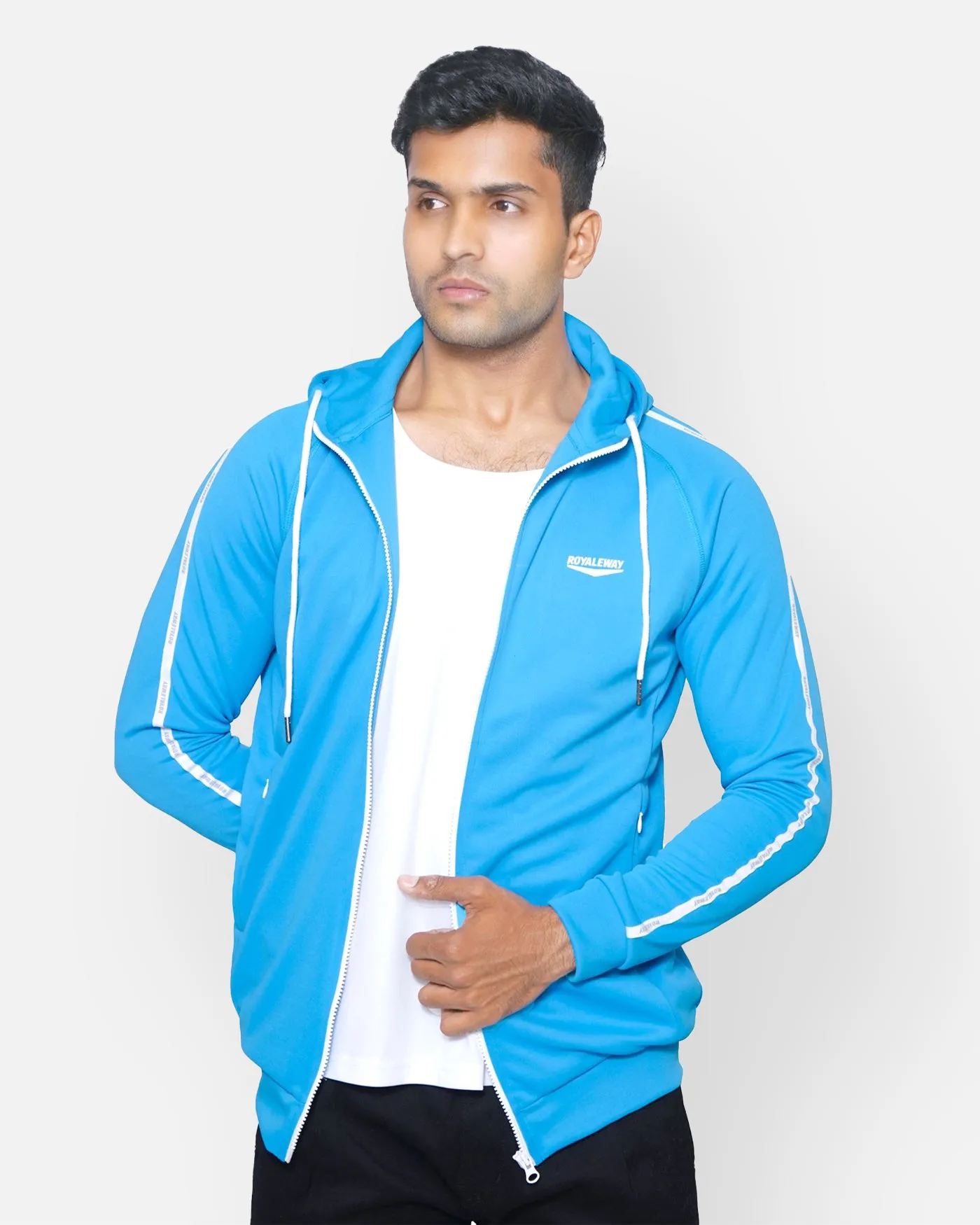 CrossFIT Hoodie Jacket Apparel Raglan T Blue Men RWM0008