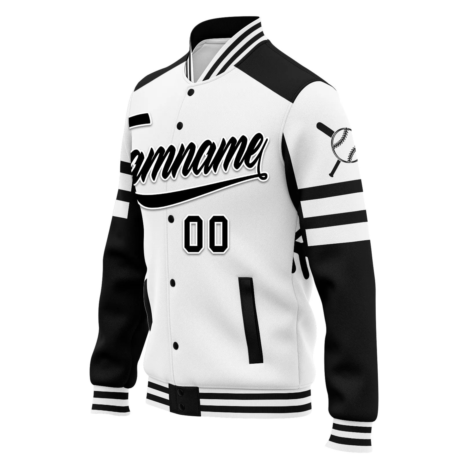 Custom Jacket Bomber Full-Snap Varsity Letterman Personalized Jacket FZ005-D023003-6