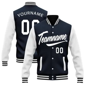 Custom Raglan Sleeves Jacket Bomber Full-Snap Varsity Letterman Personalized Jacket FZ005-D025002-9