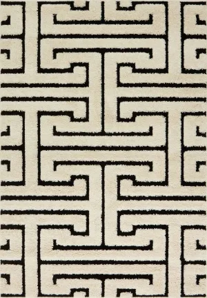 Enchant EN-28 White/Black Rug