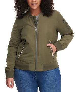 Fashionable bomber jacket Melanie large sizes Levi's, green