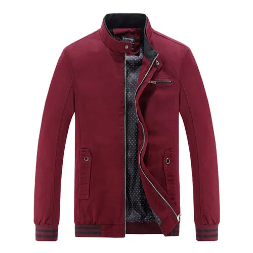 Fashionable Cotton Casual Zipper Jacket