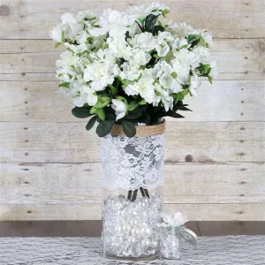 Gardenia Bush Artificial Silk Flowers - Cream