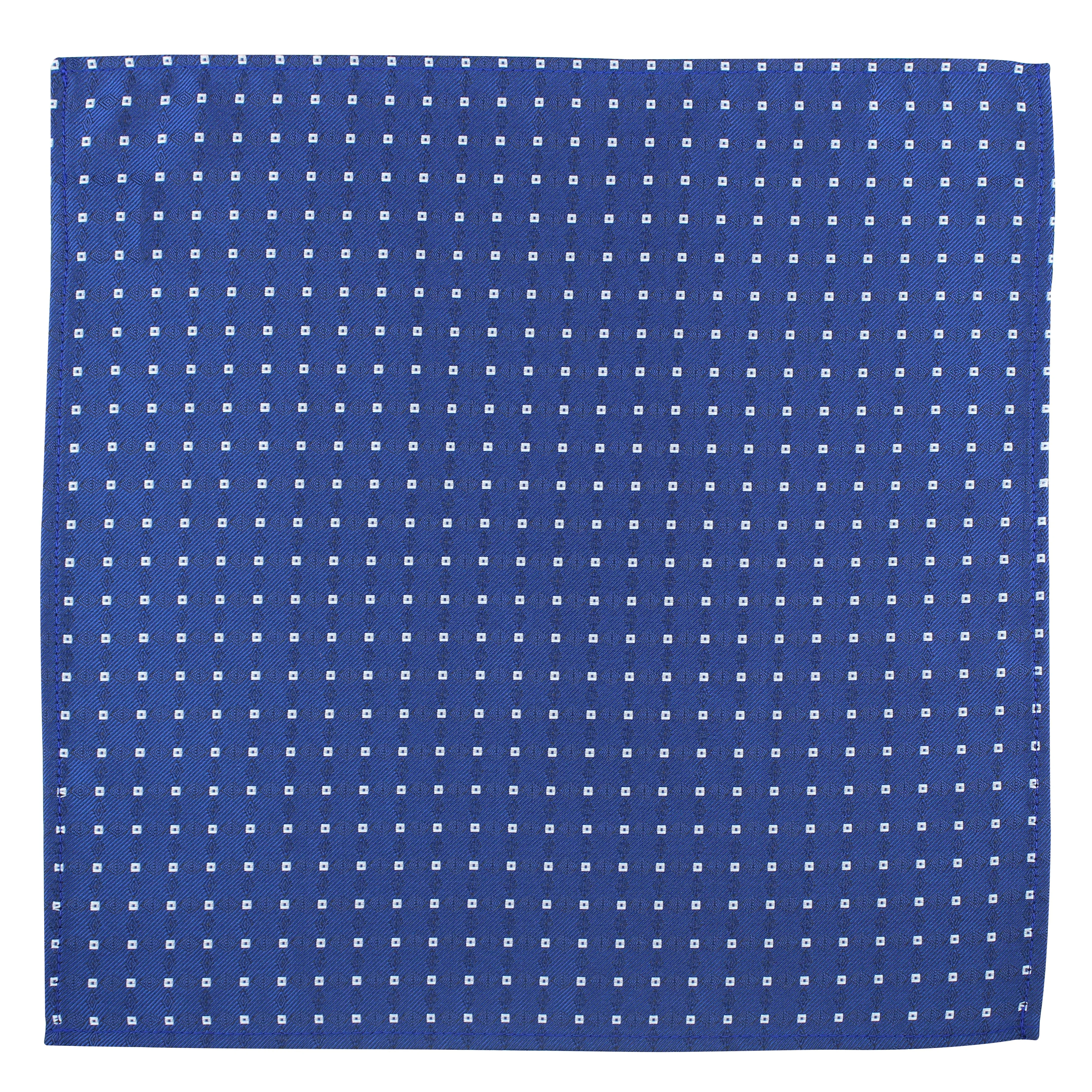 Kovove Blue Checkered Pocket Square For Men