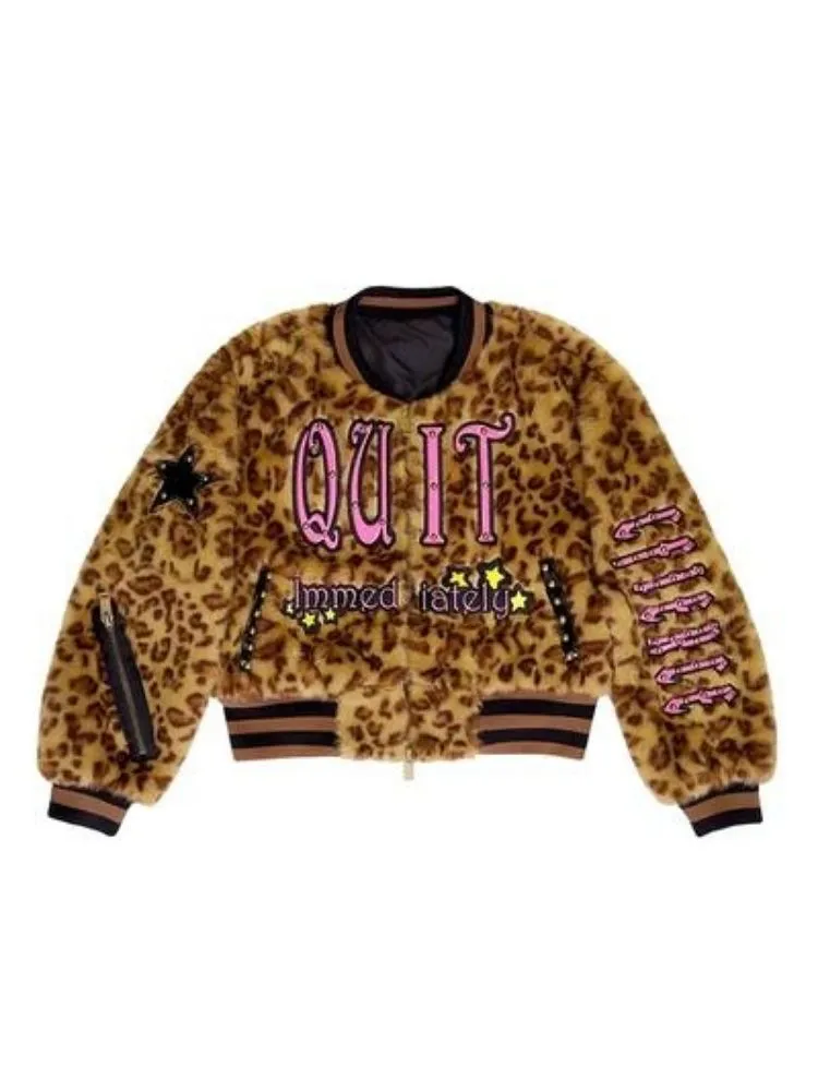 Leopard Print Embroidered Jacket【s0000004818】