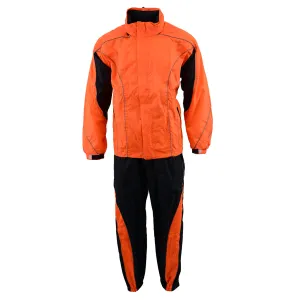 NexGen Men’s XS5020 Orange and Black Hooded Hi Visibility Water Proof