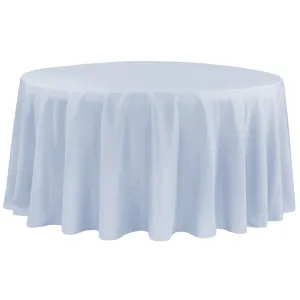 Polyester 108" Round Tablecloth - Dusty Blue