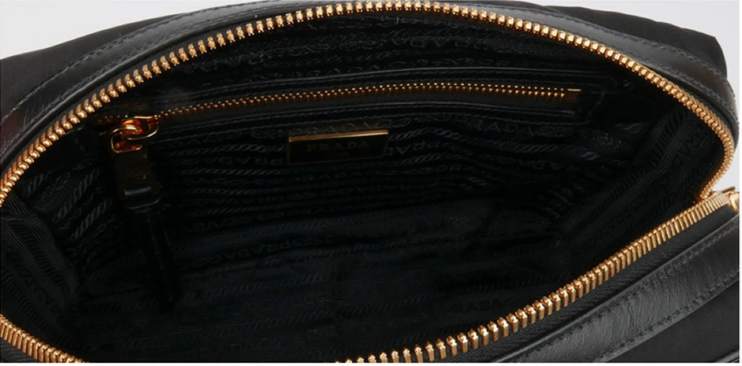 Prada Tessuto Nylon Black Camera Bag Crossbody