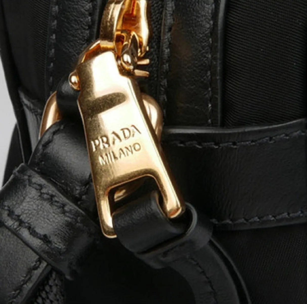 Prada Tessuto Nylon Black Camera Bag Crossbody