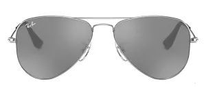 Ray-Ban Junior RJ 9506S 212/6G Pilot Metal Silver Sunglasses with Grey Gradient Lens