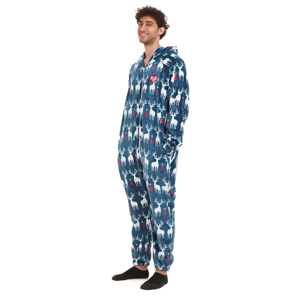 Snuggs Blanket Onesie Dark blue Christmas