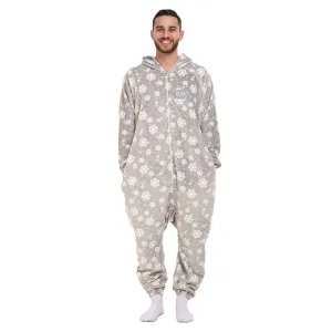 Snuggs Blanket Onesie Grey Snowflakes