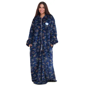 Snuggs Wearable Blanket Monk Dark Blue space