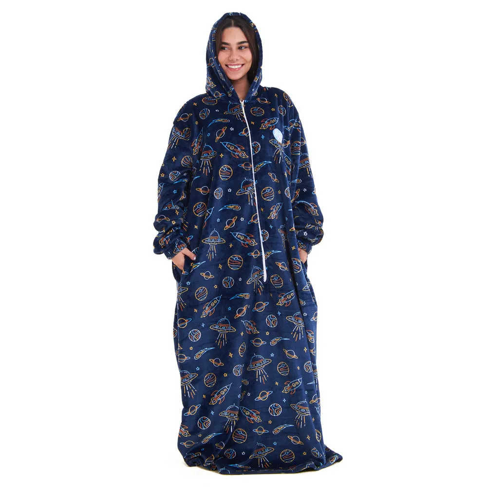 Snuggs Wearable Blanket Monk Dark Blue space