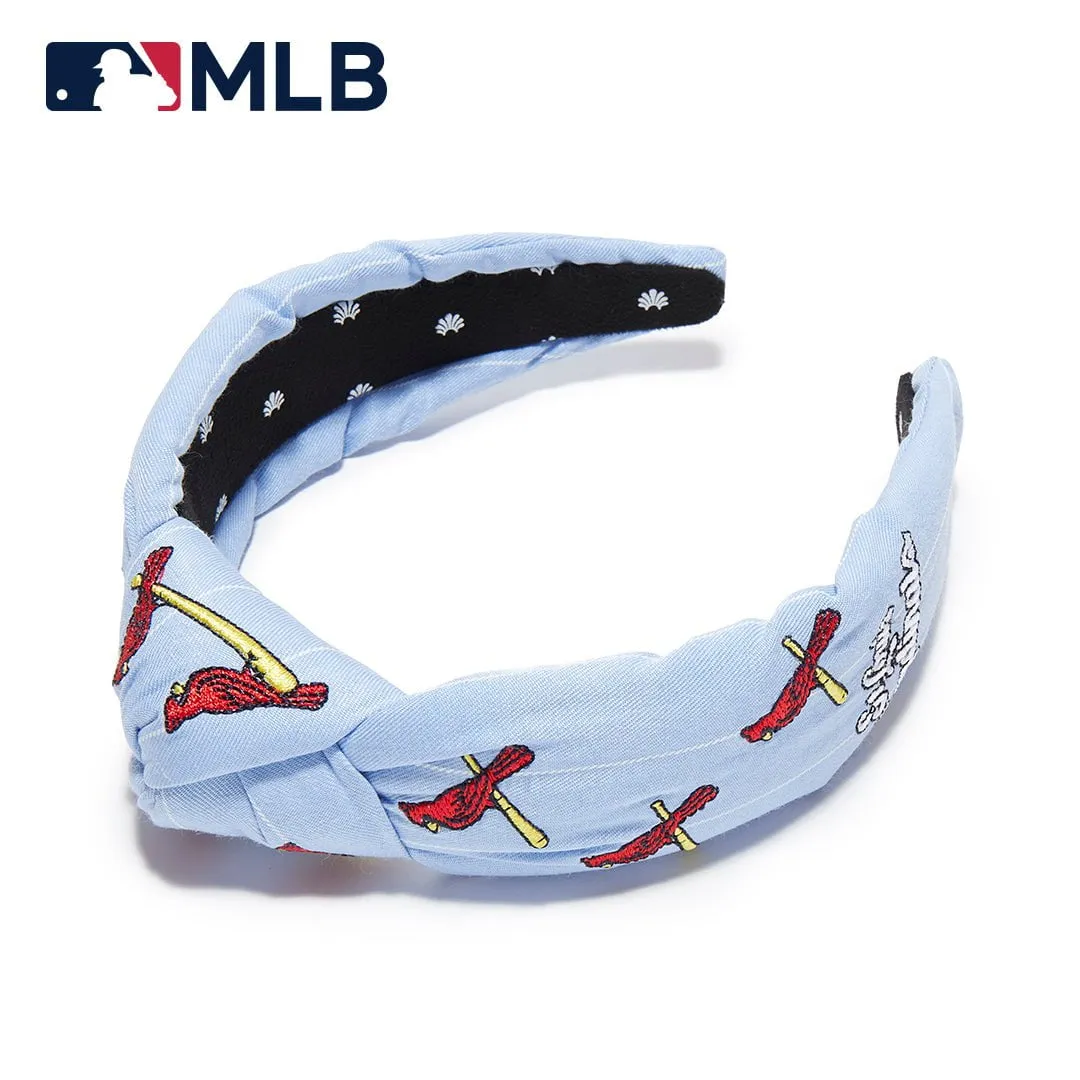 ST.LOUIS CARDINALS LELE SADOUGHI / MLB SKY EMBROIDERED KNOTTED HEADBAND