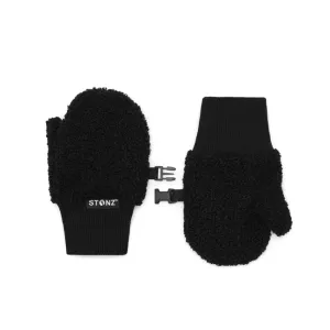 Stonz Kid Fleece Mitts - Black