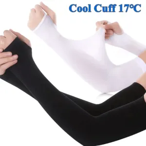 Unisex Thumb Hole Arm Sleeves with Sun Protection