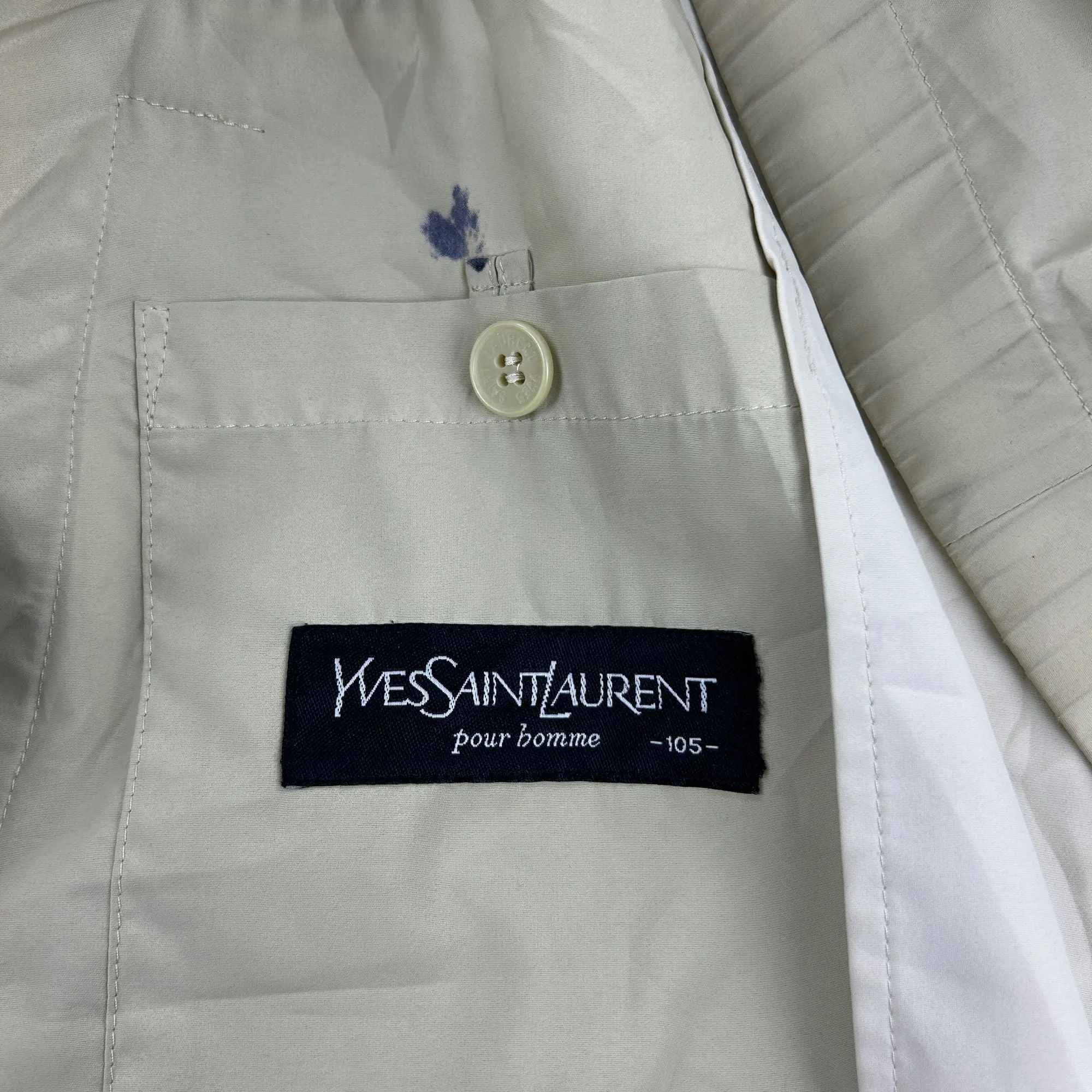 Vintage Yves Saint Laurent Harrington Jacket Size 105